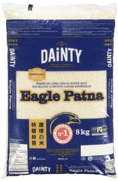 RICE LONG GRAIN EAGLE 8 kg