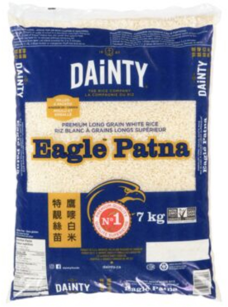 RIZ BLANC À GRAINS LONGS EAGLE 7 kg