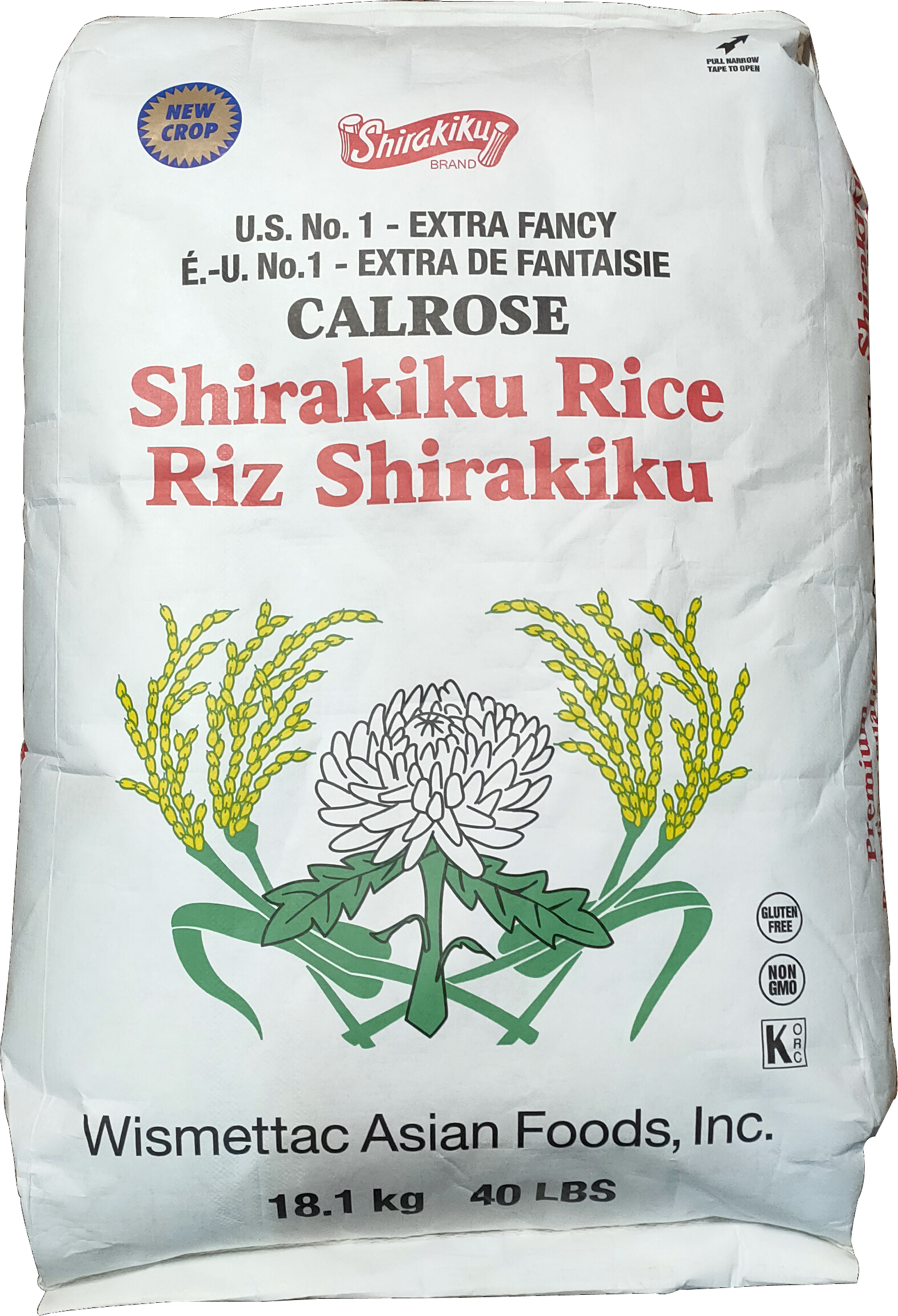 RIZ CALROSE SHIRAKIKU 40 lb