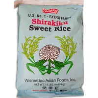 RIZ GLUANT À GRAINS RONDS U.S. SHIRAKIKU 15 lb