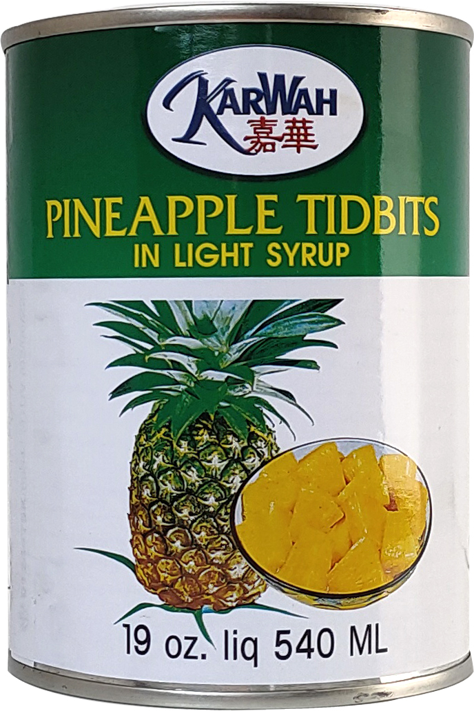 PINEAPPLE TIDBITS SMALL K.W. 24/19 oz