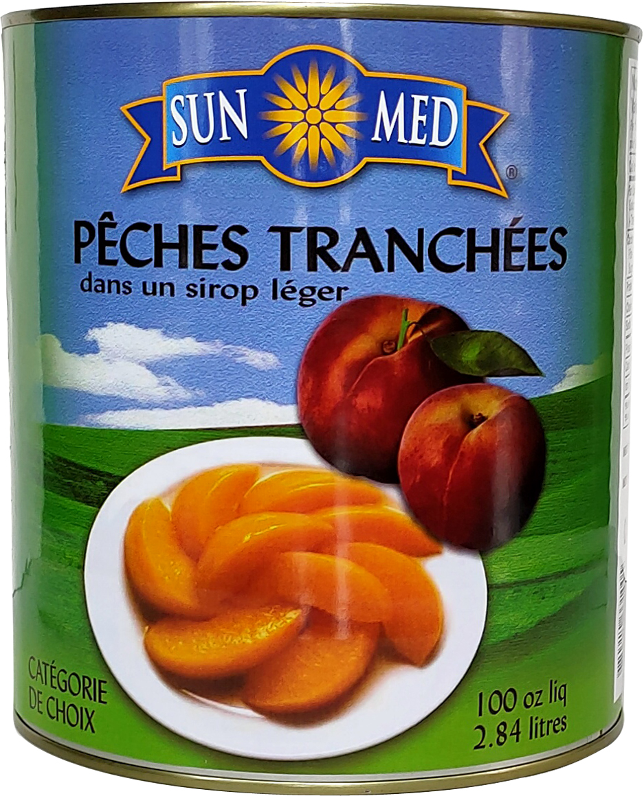PÊCHES TRANCHÉES CHINE  6/100 oz