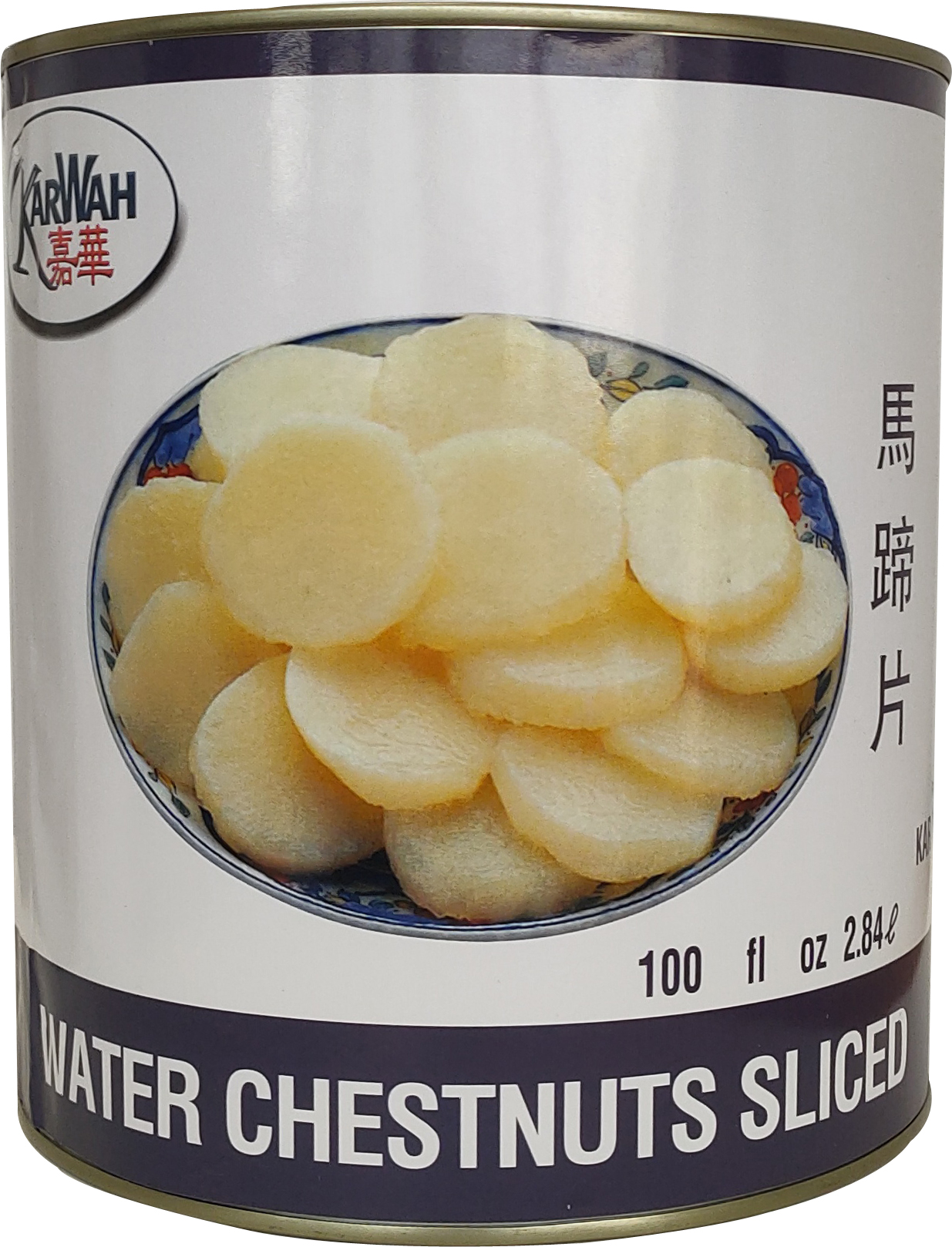 CHÂTAIGNES D'EAU TRANCHÉES K.W. 6/100 oz