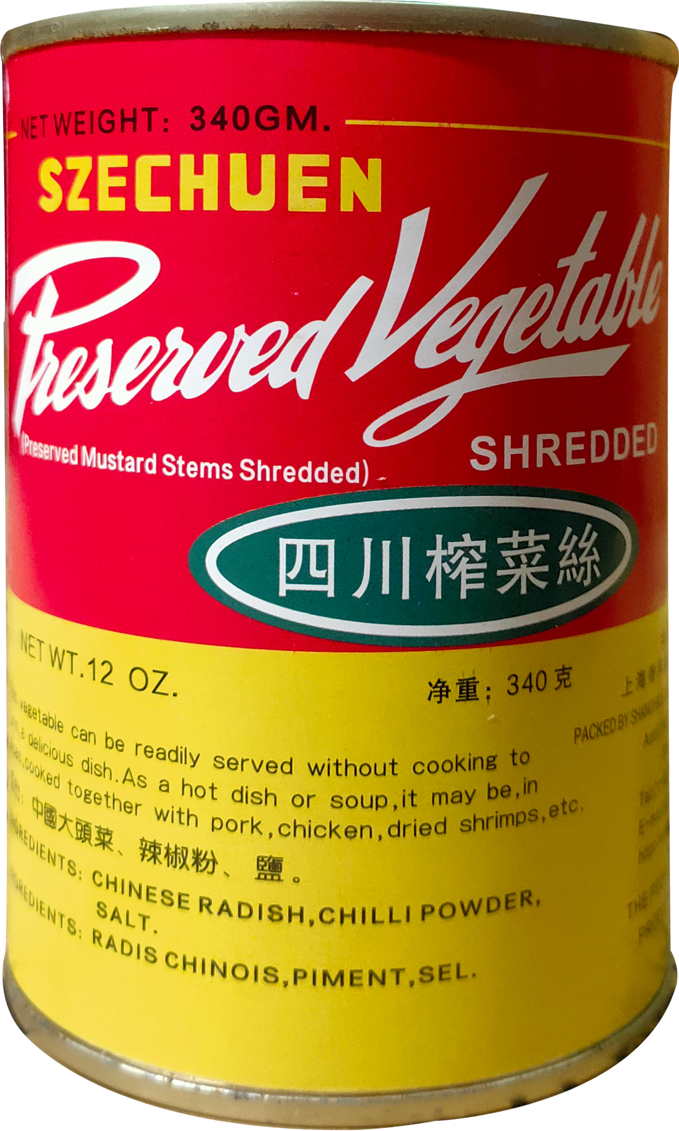 榨菜絲 48/340 g