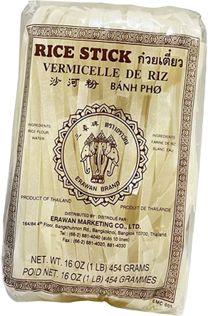 VERMICELLE DE RIZ 10 MM ERAWAN 30/1 lb