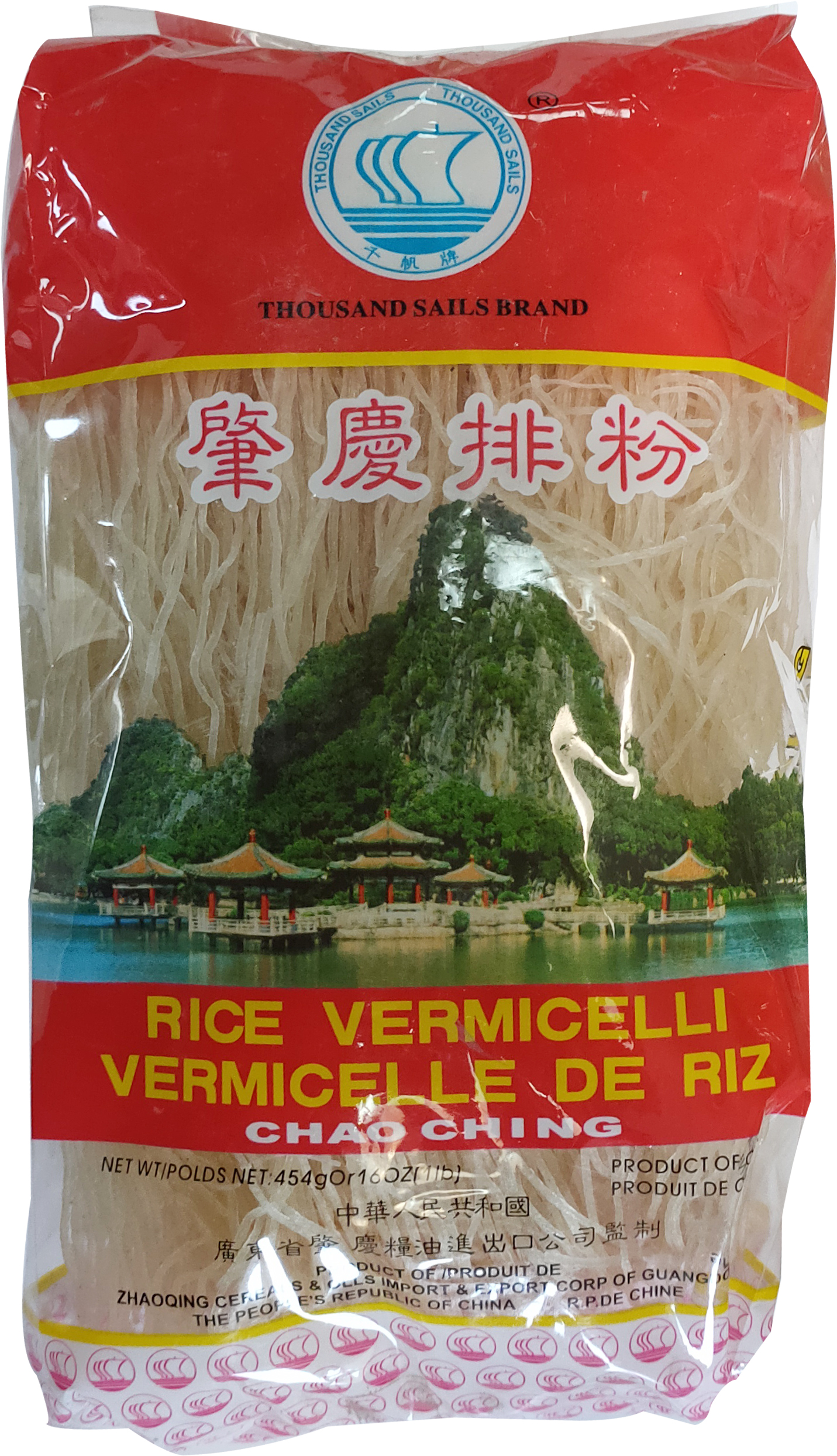 VERMICELLE DE RIZ  CHAO CHING 60/454 g