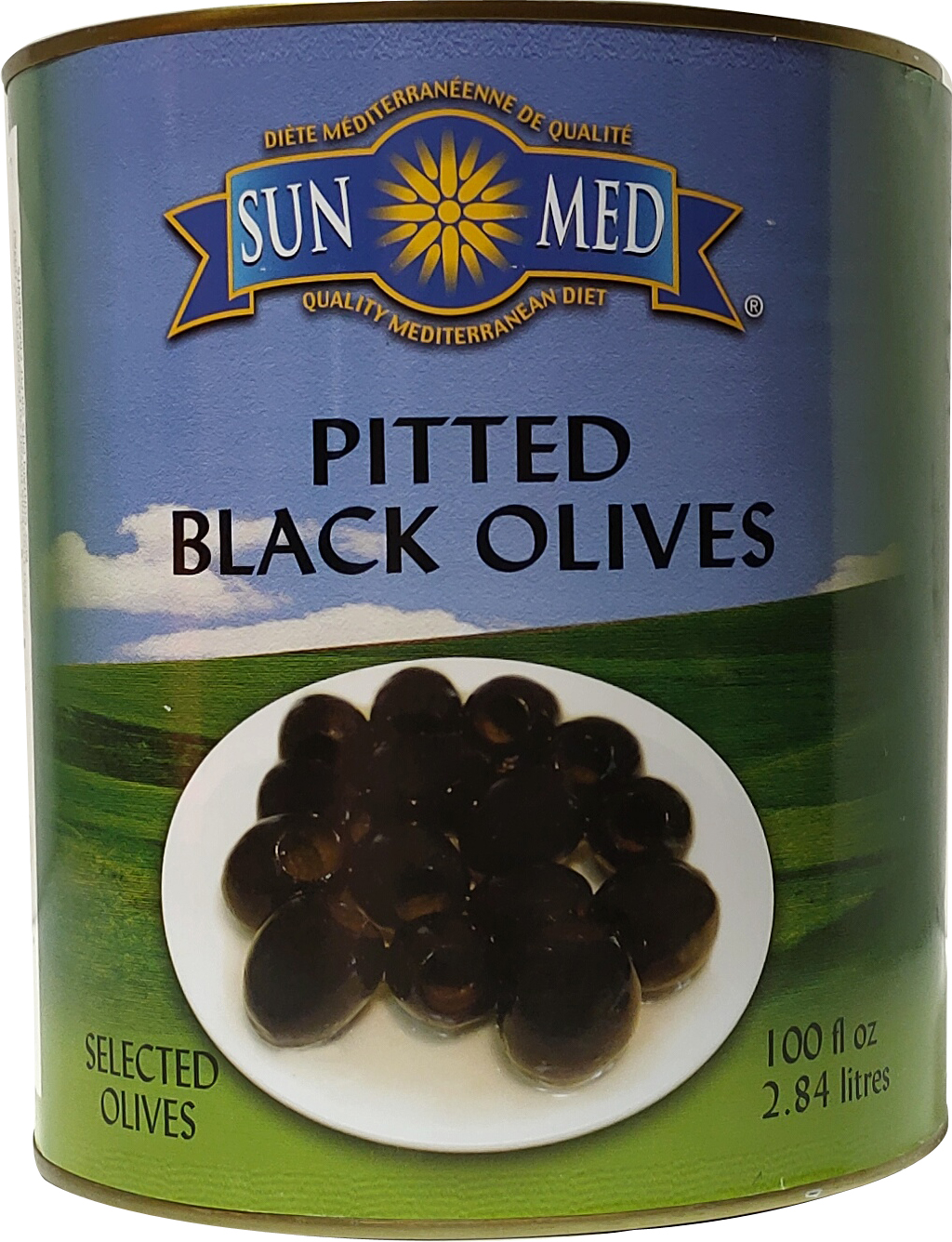 OLIVES NOIRES MOYENNES DÉNOYAUTÉES NATURE  6/100 oz