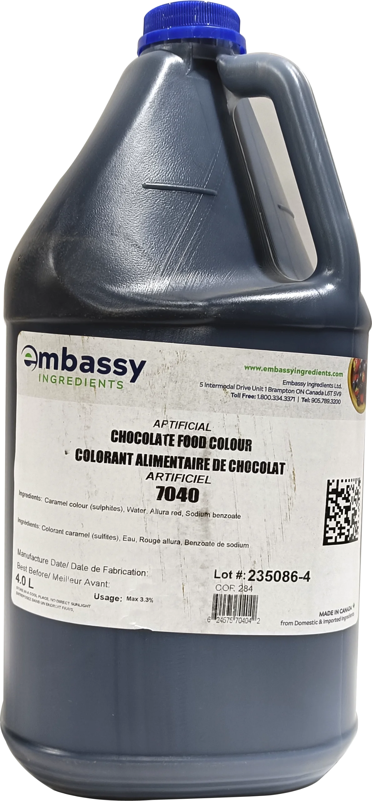 COLORANT ALIMENTAIRE CHOCOLAT 4 L