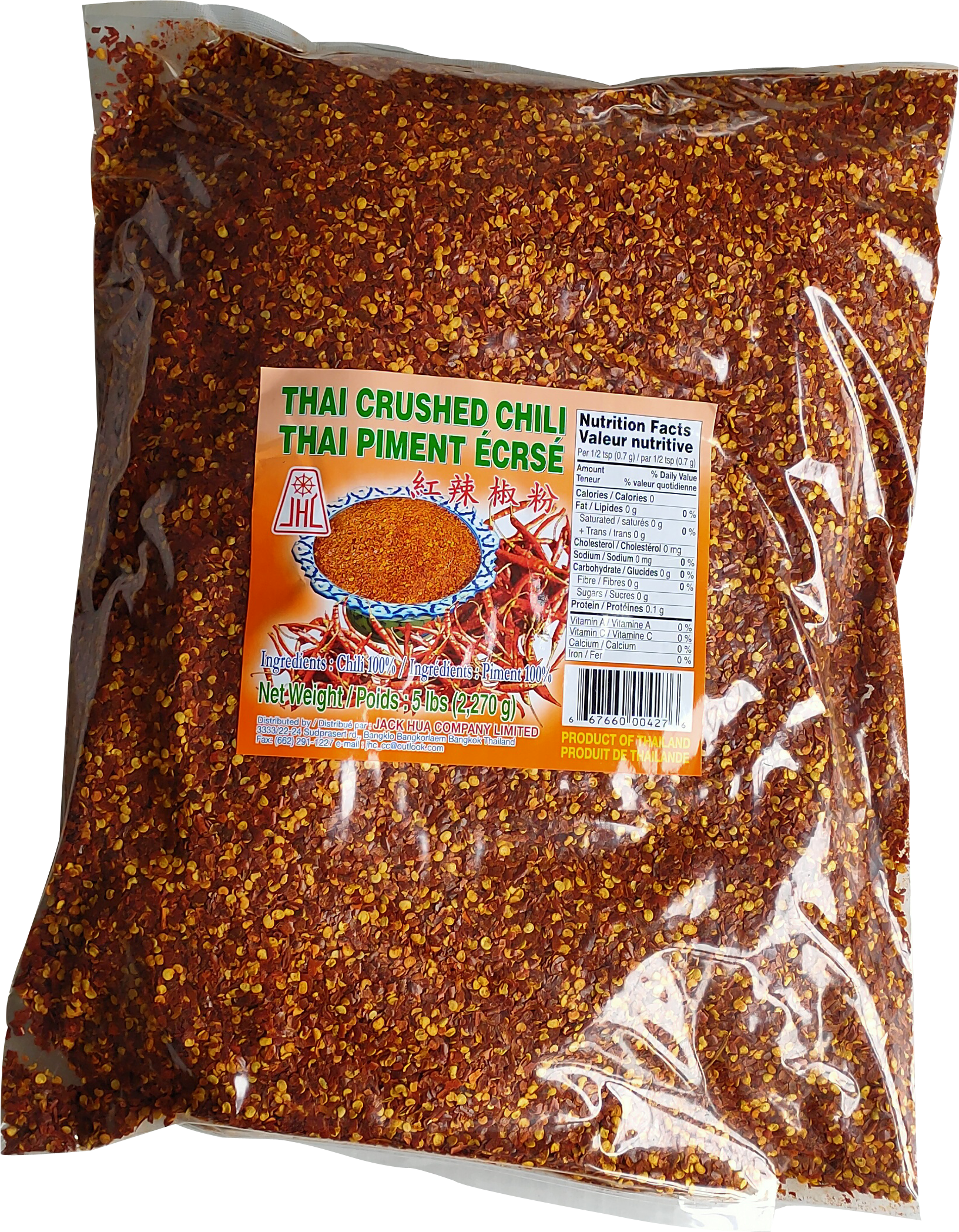 PIMENT ÉCRASÉ (THAÏLANDE) JHC 5 lb