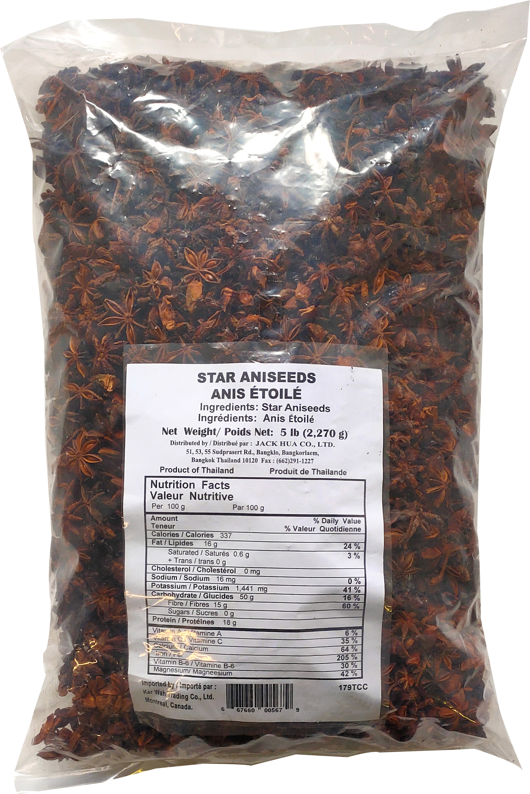 ANIS ÉTOILÉ THAÏLANDE JHC 5 lb