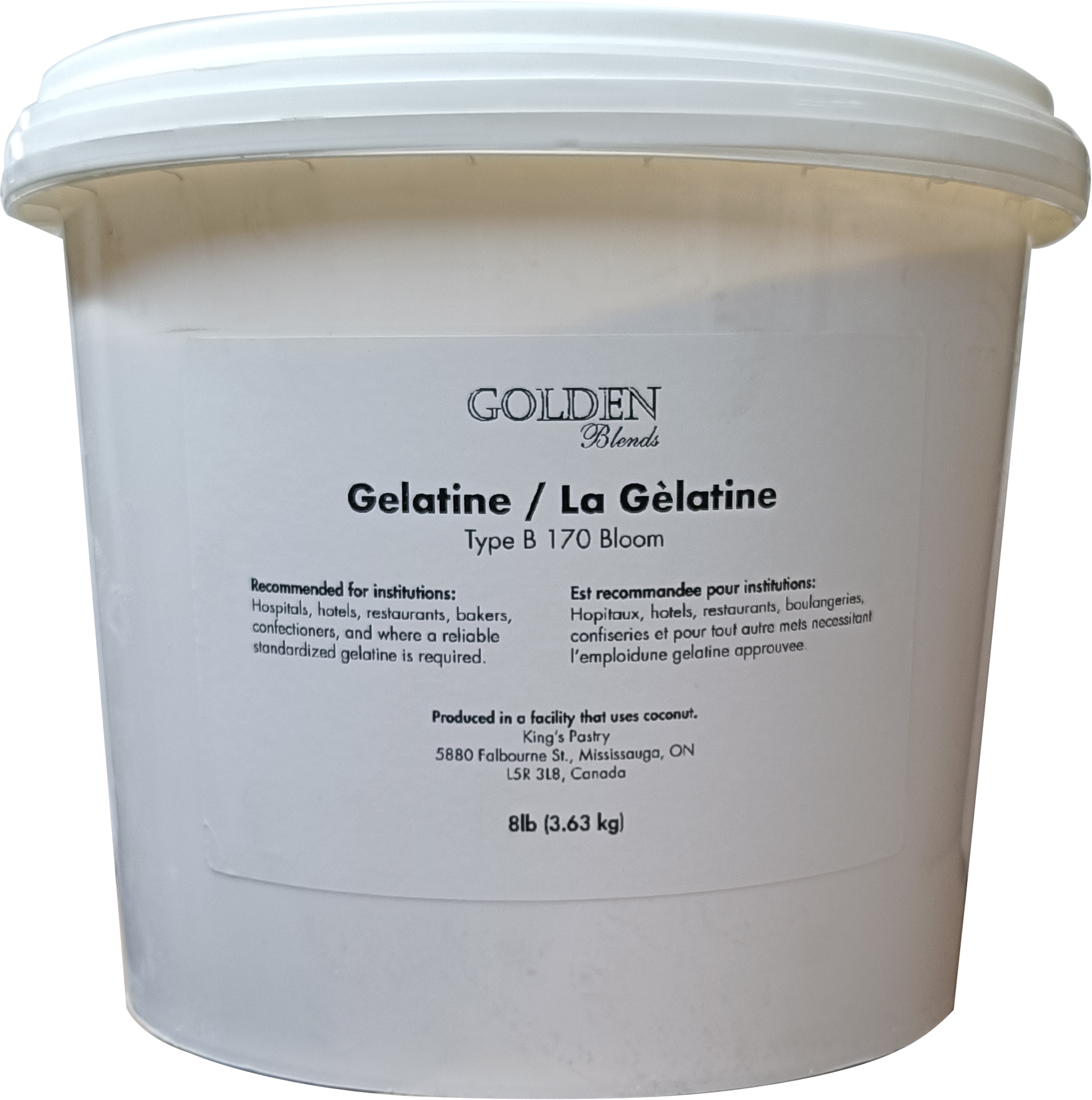 GELATINE  GOLDEN BLENDS 8 lb