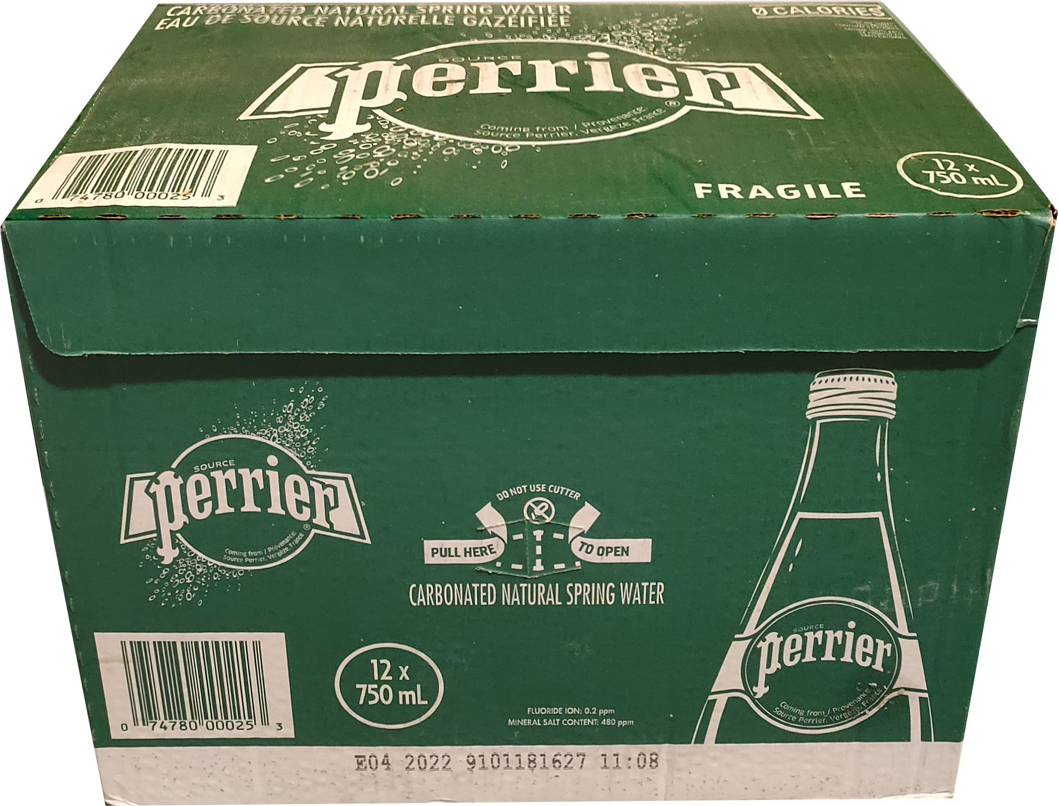 EAU PERRIER GRAND FORMAT  12/750 ml