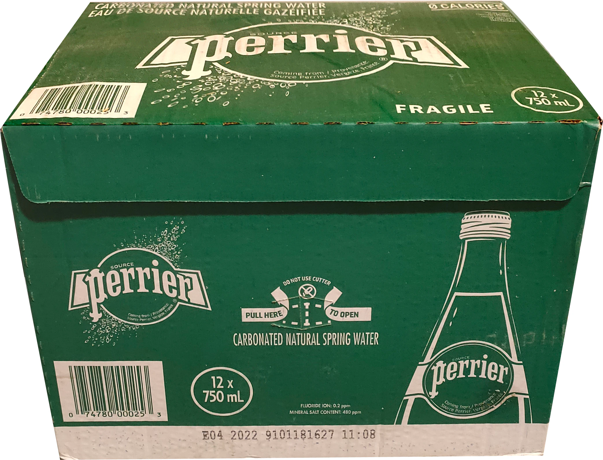 EAU PERRIER GRAND FORMAT 12/750 ml
