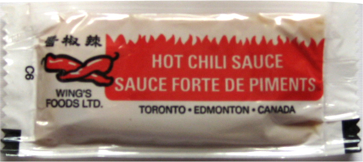 SAUCE CHILI SACHETS WING'S 500/9 g