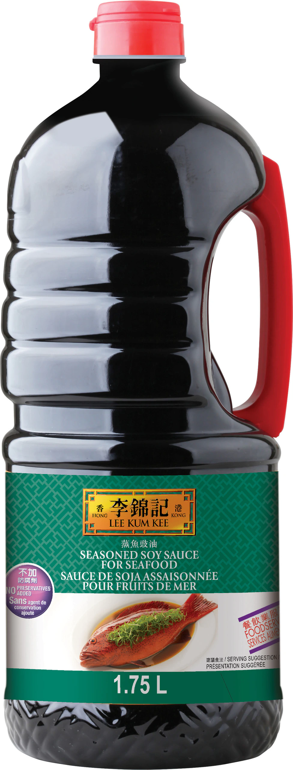 SAUCE SOJA POUR FRUITS DE MER LEE KUM KEE 6/1.75 L