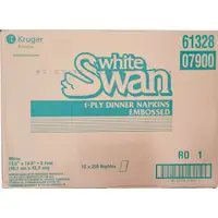 SERVIETTE A DÎNER 1 PLI WHITE SWAN 12/250 pcs