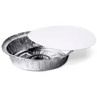 PAPER LIDS ALUMINIUM 8"  500 pcs