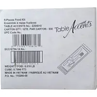 FOOD SETS FORK, KNIFE, NAPKIN  500 set