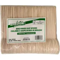 CUILLÈRES À SOUPE EN BOIS  10/100 pcs
