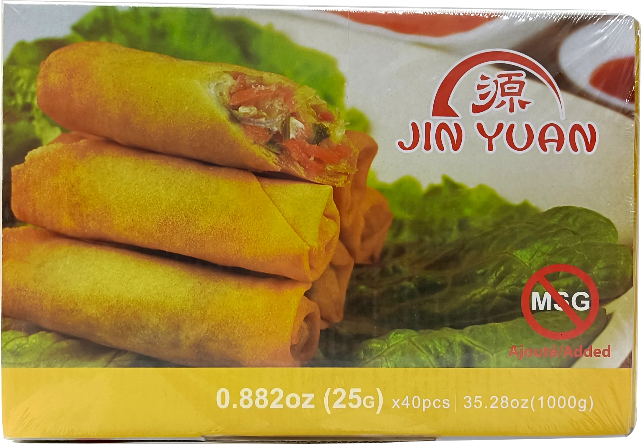 SPRING ROLLS VEGETABLES 25 G J.Y. 10/40 pcs
